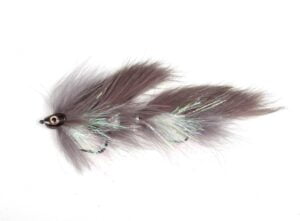 Scull Bunker Zonker Grey/White Ørretstreamer