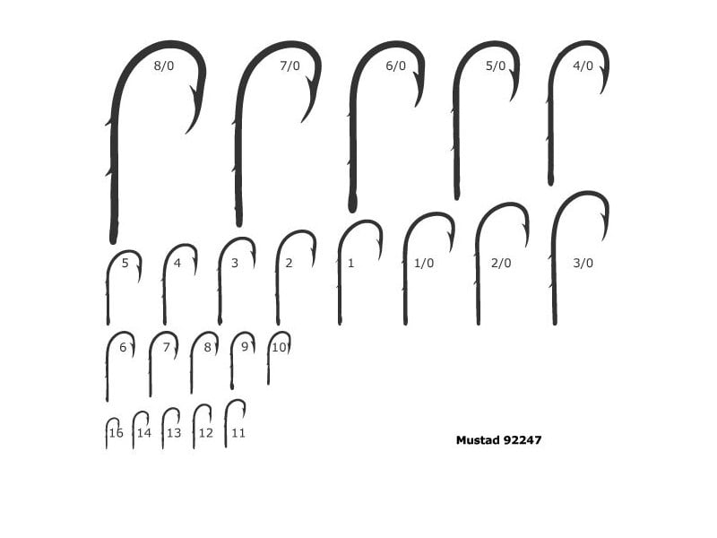 Mustad Krok 92247 Enkel Kroker