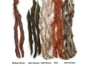 Black Barred Rabbit Strips Hår & Skinn