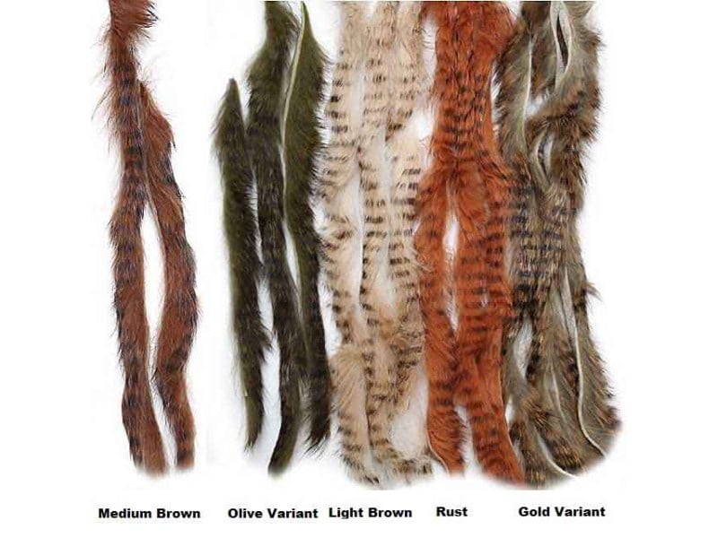 Black Barred Rabbit Strips Black Barred Rabbit Strips Hår & Skinn