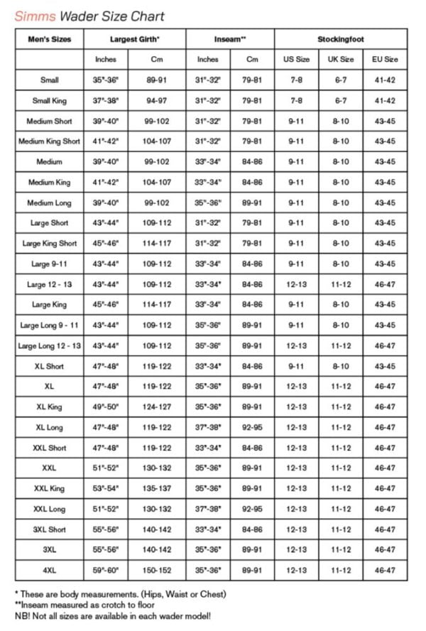 Simms Guide Classic Stockingfoot Carbon Vadebukser