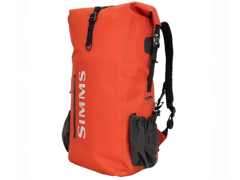 Simms Dry Creek Rolltop Backpack Orange Sekk & Sling Pack