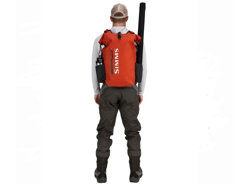 Simms Dry Creek Rolltop Backpack Orange Sekk & Sling Pack