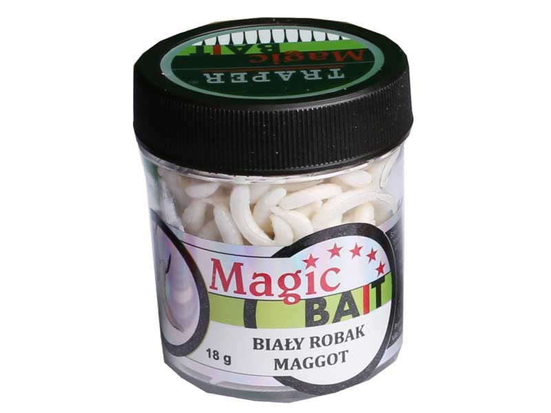 Traper Magic Bait Maggot Hvit Isfiskefor og Agn