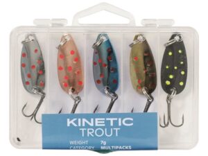 Kinetic Trout Sluk Sett 5stk Sluk og Spinner sett