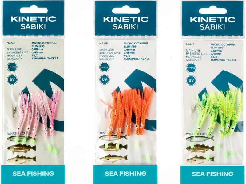 Kinetic Sabiki Micro Octopus Krok 3/0 Kroksett Sjøfiske