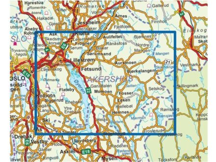 Nedre Romerike 1:50 000 Nedre Romerike 1:50 000 Friluft