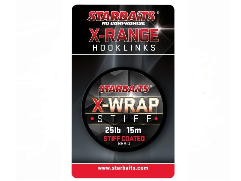 Starbaits X Wrap Stiff Coated Braid 25lbs Starbaits X Wrap Stiff Coated Braid 25lbs Div Meitetilbehør