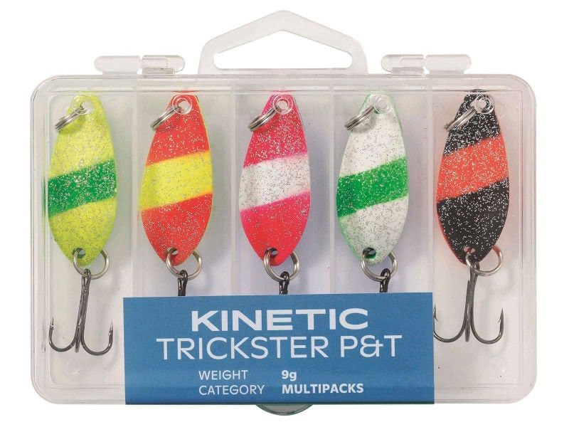 Kinetic Trickster P&T 7gram 5stk Kinetic Trickster P&T 7gram 5stk Sluk og Spinner sett