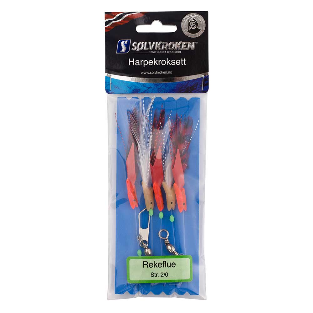 Sølvkroken Kroksett Rekeflue 2/0 Sølvkroken Kroksett Rekeflue 2/0 Sølvkroken Kroksett