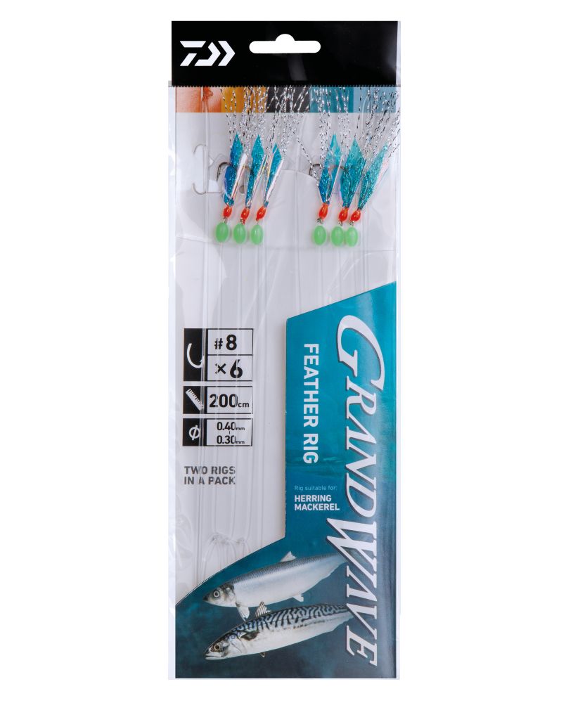GW FEATHER RIG 1-8 Makrell og Sild 200cm Makrell og Sildehekle