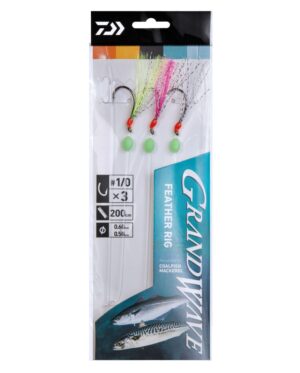 GW FEATHER RIG 4-1/0 Makrell og Sei 200cm GW FEATHER RIG 4-1/0 Makrell og Sei 200cm Kroksett Sjøfiske