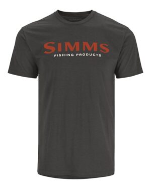 Simms Logo T-Shirt Orange/Charcoal Heather T-Shirt