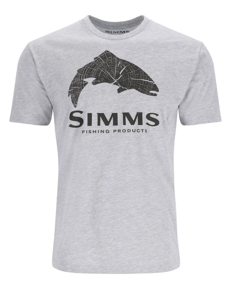 Simms Wood Trout Fill T-Shirt Grey Heather T-Shirt