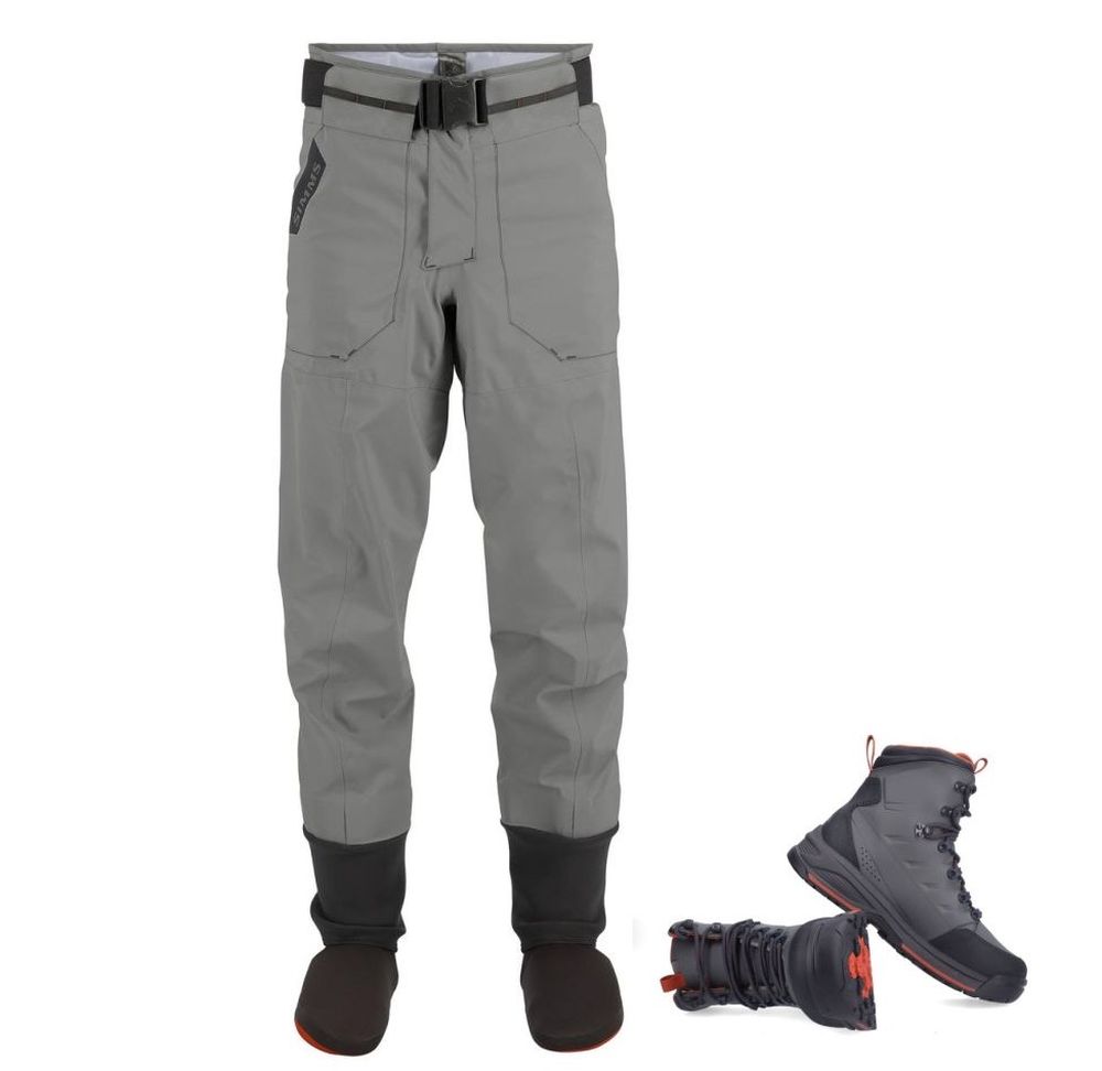 Simms Vadepakke Pant Smoke Med Gummisåle Simms Vadepakke Pant Smoke Med Gummisåle Vadepakker