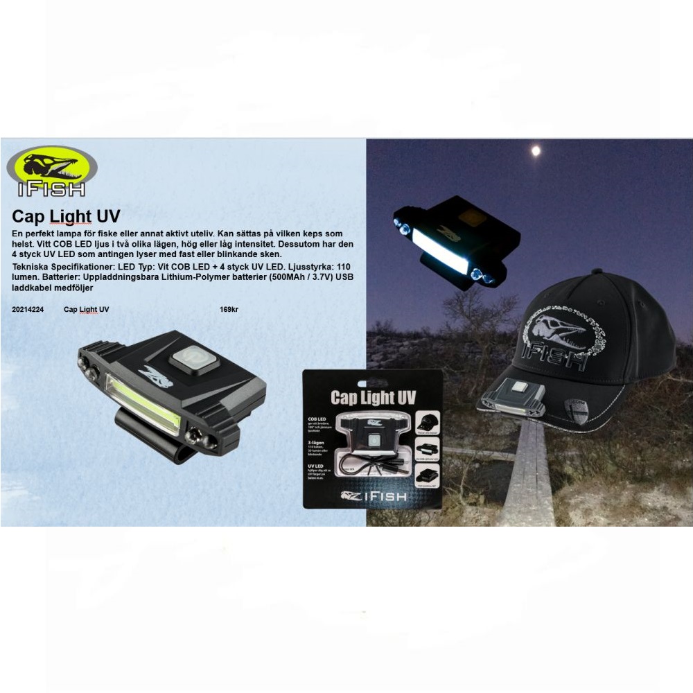 Ifish Cap Light UV Friluft