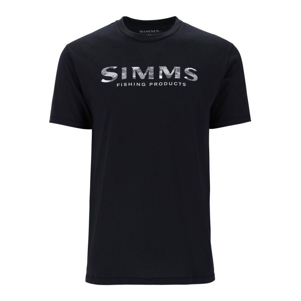 Simms Shroud Fill Logo T-Shirt Black T-Shirt
