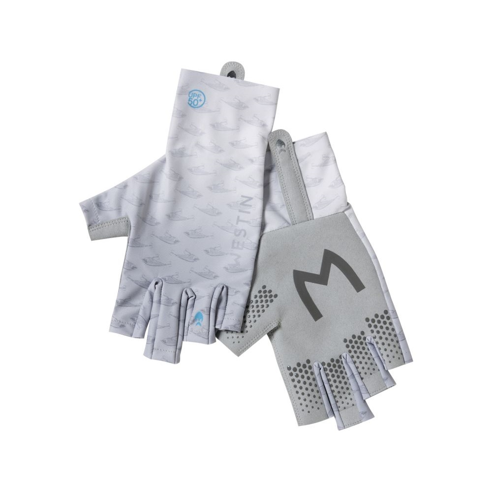 Westin Solar UPF Half Finger Glove Grey Westin Solar UPF Half Finger Glove Grey Hansker & Sokker