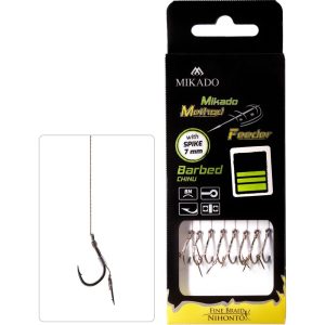 Method Feeder Braid Rig Spike Barbed Hooks 8stk Method Feeder Braid Rig Spike Barbed Hooks 8stk Ready Made