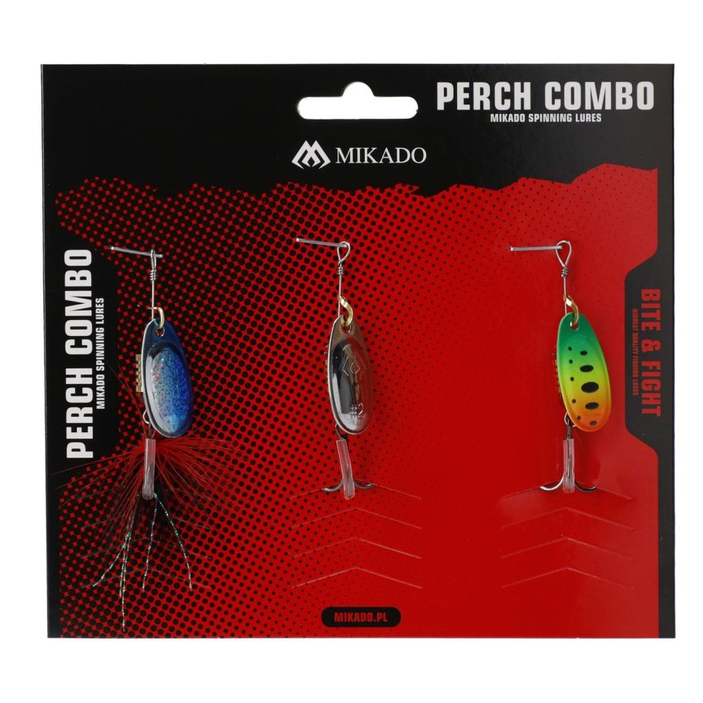 Mikado Spinner Sett Abbor Sluk og Spinner sett