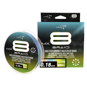 Lawson MX8 Multicolor Braid 300m Multifilament